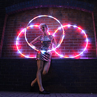 Loz will light up the room! Loz's leg