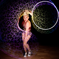 Loz will light up the room! Loz's leg